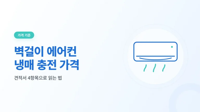 벽걸이 에어컨 냉매 충전 가격 대표 이미지